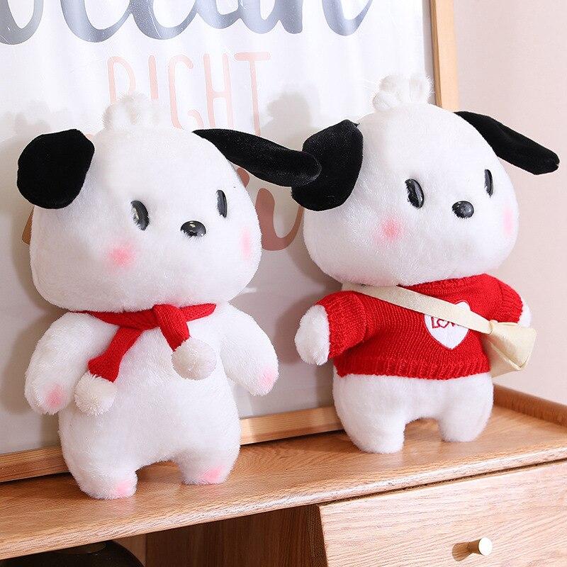 30CM Plush Toy Doll Kawaii Anime Cartoon Puppy Clothes Bag Accessories Children's Doll Birthday Holiday Gift