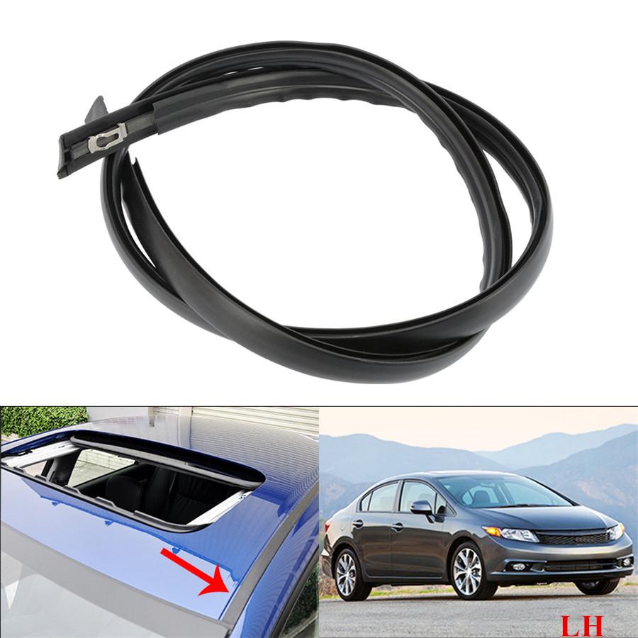 New Rubber Car Roof Side Molding Trim Kit For 2012-15 Honda Civic Sedan LH + RH