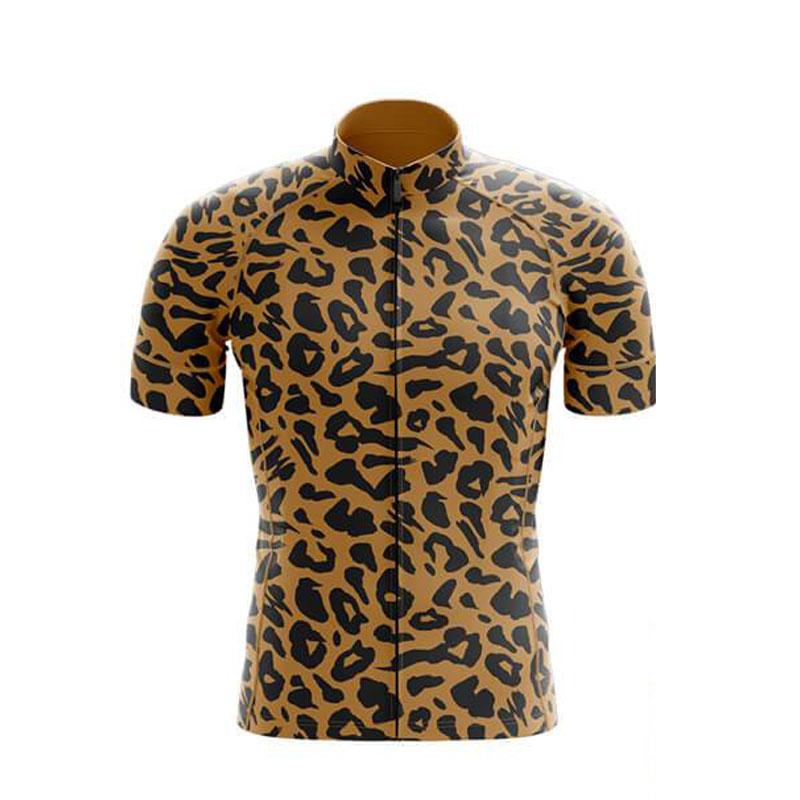 

2026 Cycling Suit Set Leopard Print Bike Uniform Man s Short Sleeves Cycling Clothing Summer MTB Bike Riding Cycling Jersey Set Ropa Maillot S