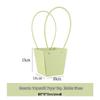 Macaron Color Series DIY Flower Arrangement Tote with Trapezoidal Design and Waterproof Kraft Paper