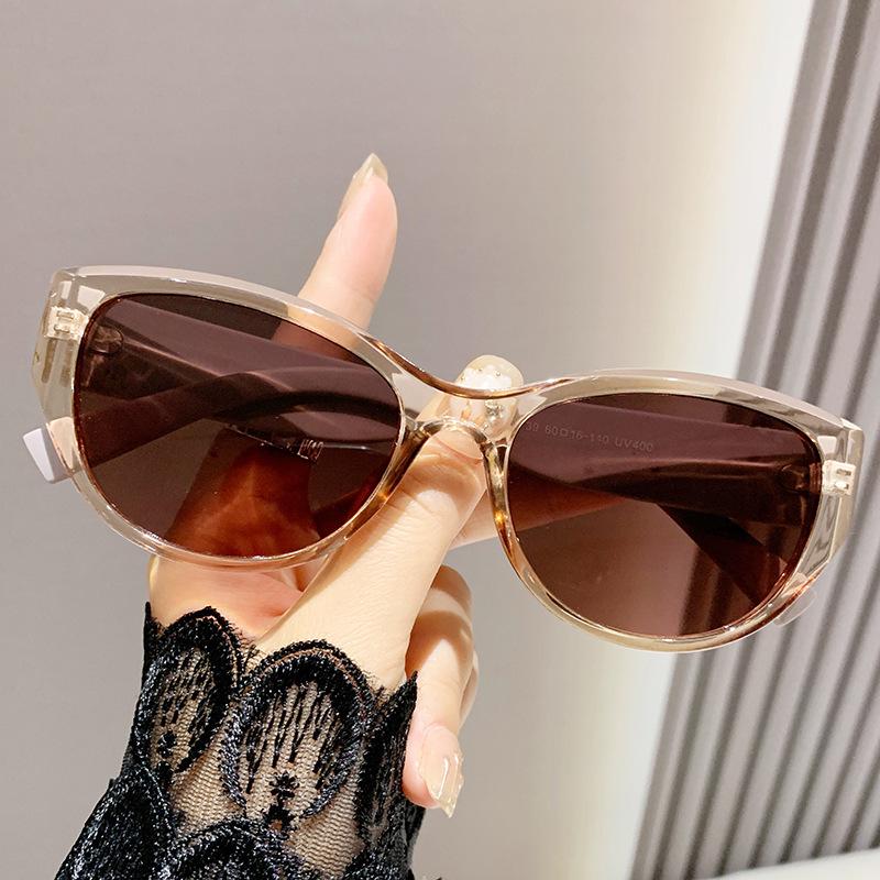 Women's Trendy Rhinestone Sunglasses with Elastic Temples and UV Protection - European & American Style for Kuaishou