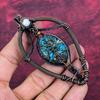 Tree Of Life Copper Chrysocolla Pendant Rainbow Moonstone Pendant Copper Wire Wrapped Jewelry