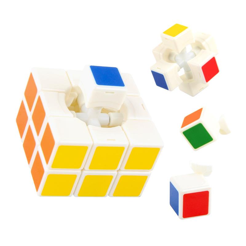 Science And Education Rubik'S Cube Third-Order Rubik'S Cube Race Solid Color Rotation Regular-Order Rubik'S Cube Variety Magic Ruler Mini Rubik'S