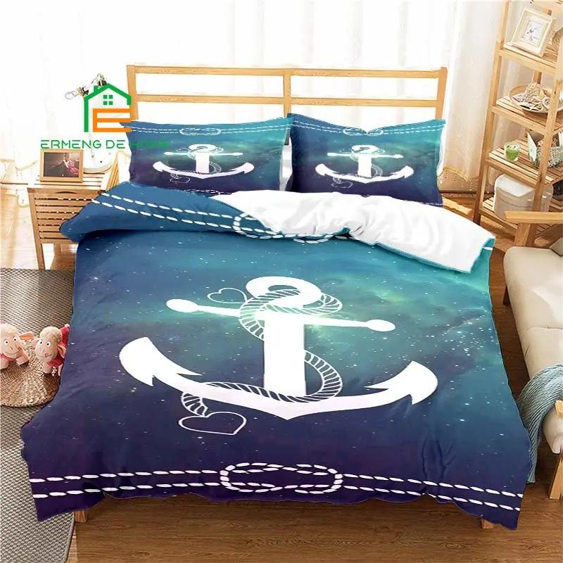 Comforter Nautical Anchor Pattern Bedding For Aldult Kids Bed Set Game Comforter Bedding Set