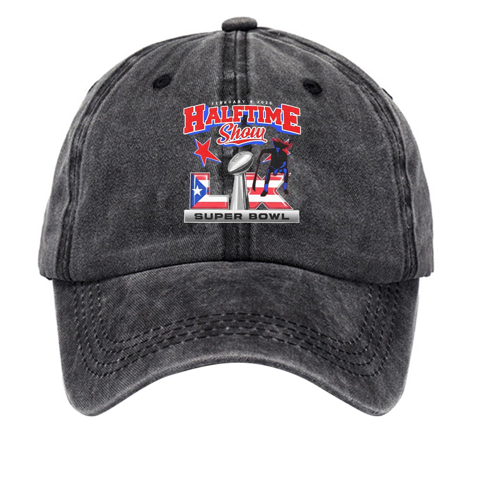 

Washed Cotton Baseball Cap With Printed Distressed Soft Top Denim Hat For Men, European And American Retro Hat One Size чорний