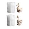 Duck Shape Silicone Mold Suitable for Making Decorative Plant Pots Gift Containers Jewelry Organizers Effortless Release