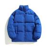 Men's and Women's Padded Jackets Stand-up Collar Solid Color Bread Jackets Trendy Men's Padded Jackets Can Be Printed