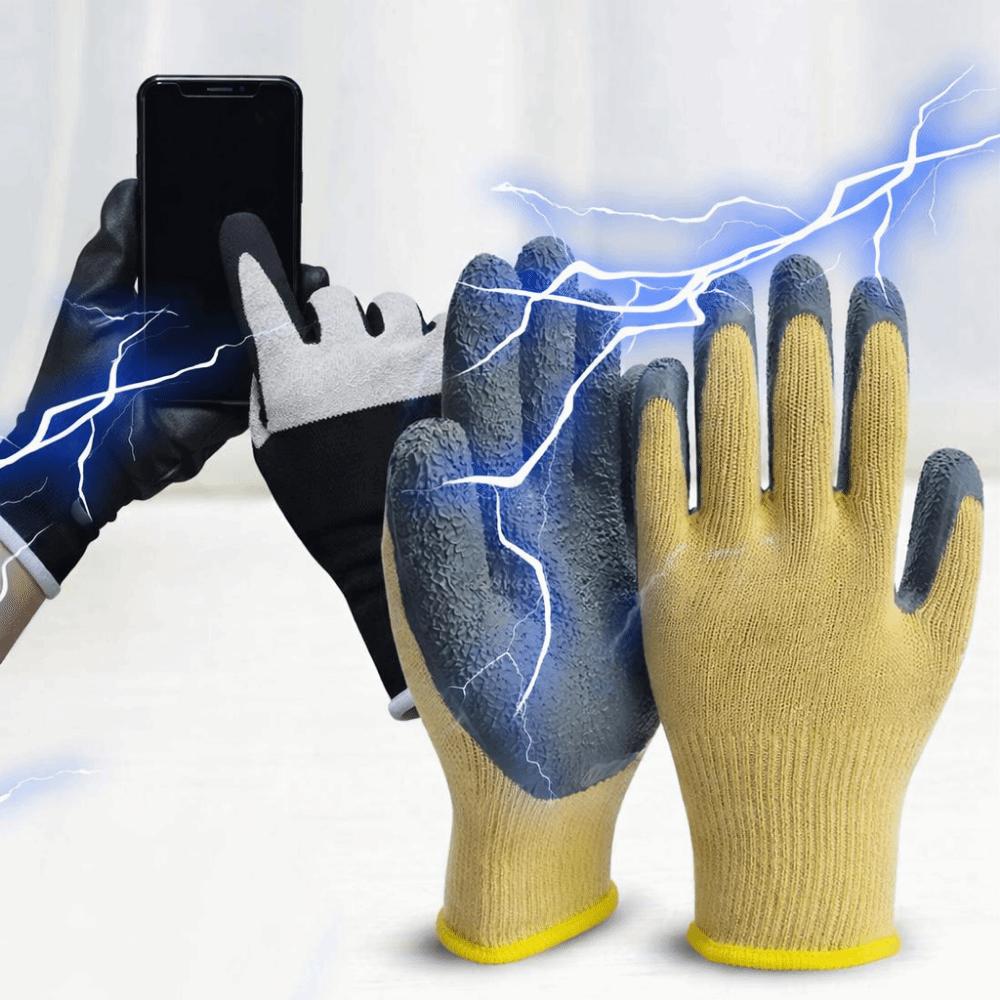 Rubber Electrician Insulating Gloves Yellow Black Mittens Insulation Touch Screen Glove Electrical