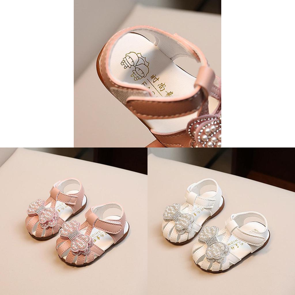 Baby Toddler Princess Shoes With Magic Tape For Summer Playtime