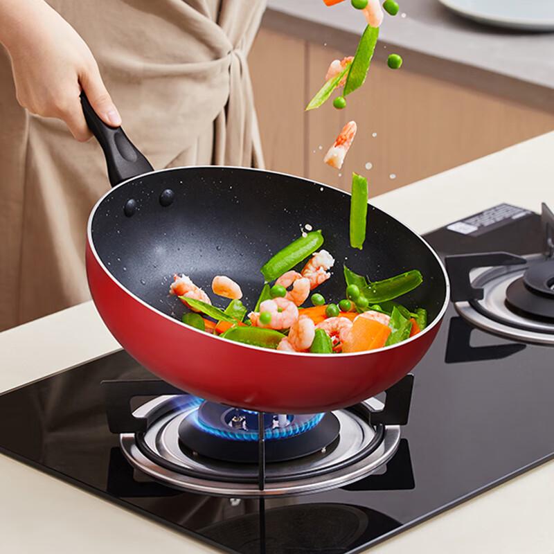 Supor VJ28RP03 28cm Colorful Easy-Clean Frying Pan