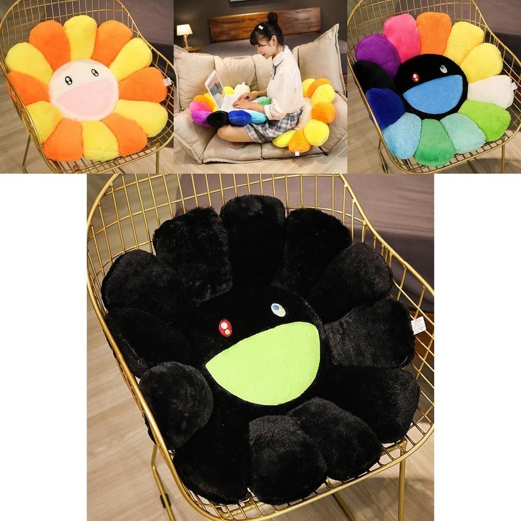 Colorful Takashi Murakami Rainbow Flower Pillow Plush Soft Toy For Kids And Collectors