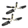 4Pcs Motorcycle LED Turn Signal Lights Mini Front Rear Indicator Waterproof Universal for Beach