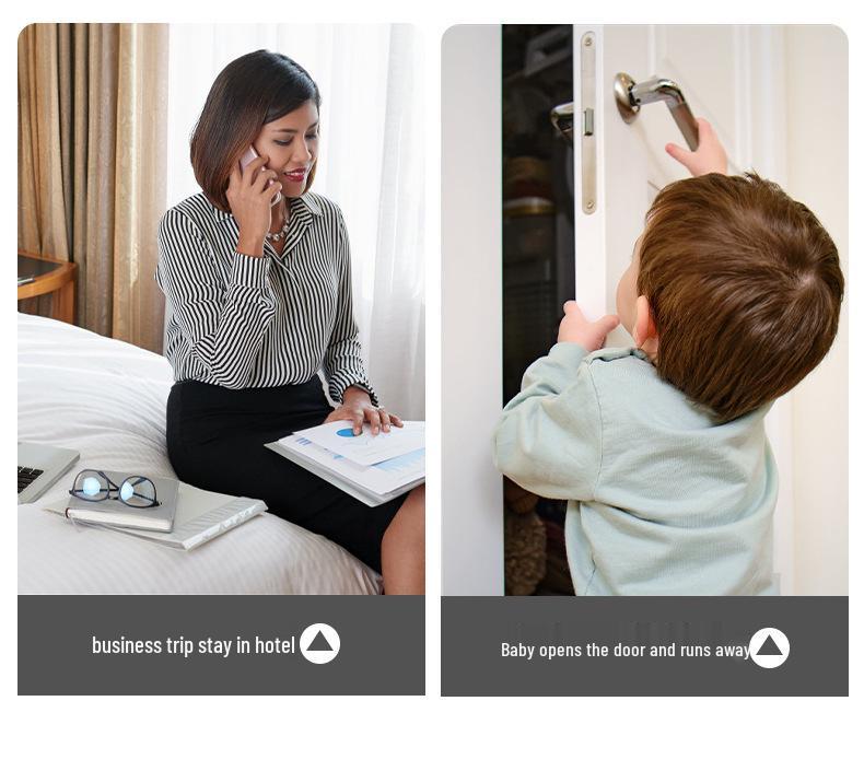 Adjustable Anti-theft Door Stopper for Homes & Rentals