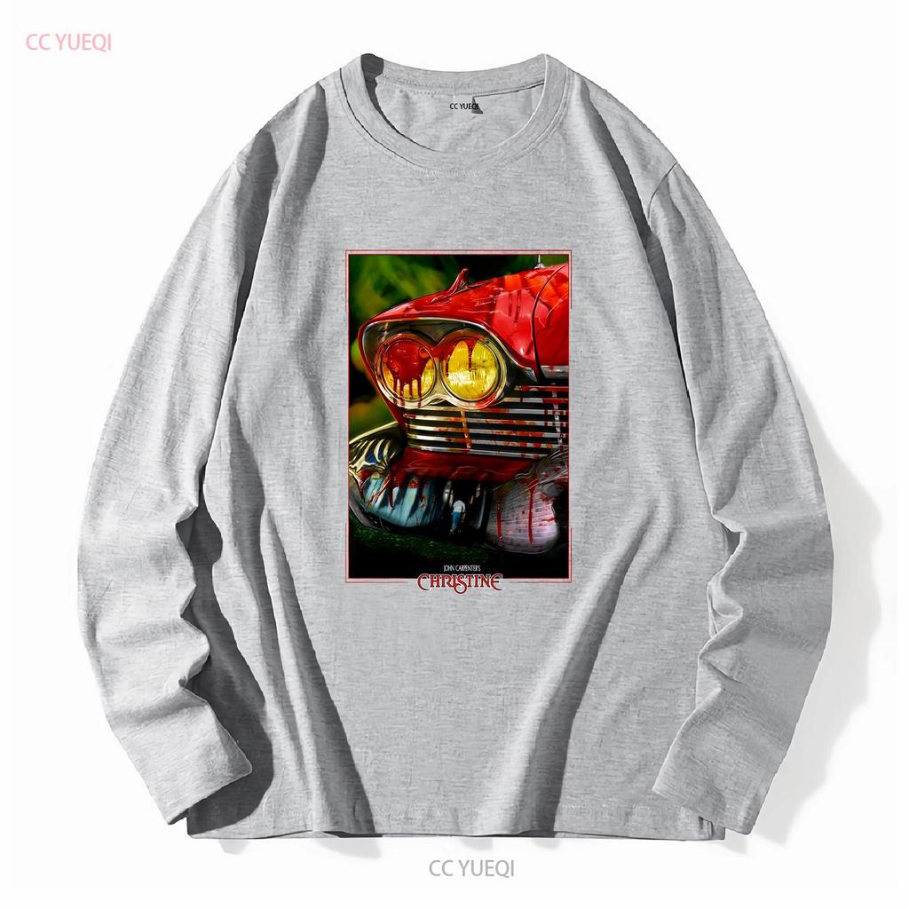 Halloween Stephen Kings Christine T Shirt Classic Horror Car Movie Fan 80s long or short sleeves vintage Washed Stylish Casual