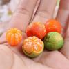 Mini Resin Orange Simulation Fruit DIY Jewelry Accessories for Hair Clips Phone Case Invitation Letter Christmas Ornaments