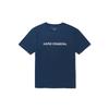 Vans Letter Print Crew Neck Comfortable Breathable Short Sleeve T-Shirt Unisex Tops Dark-Blue VN000BZ4LKZ