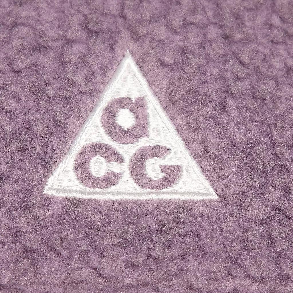 Nike ACG Arctic Wolf Polartec ACG Series Letter Embroidery Fleece Jacket Women jackets Purple Gray FB8006-536