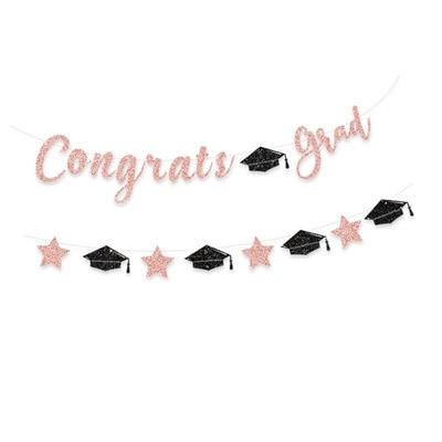 Glittering Graduation Decoration Congrats Grads HangingOrnament for School
