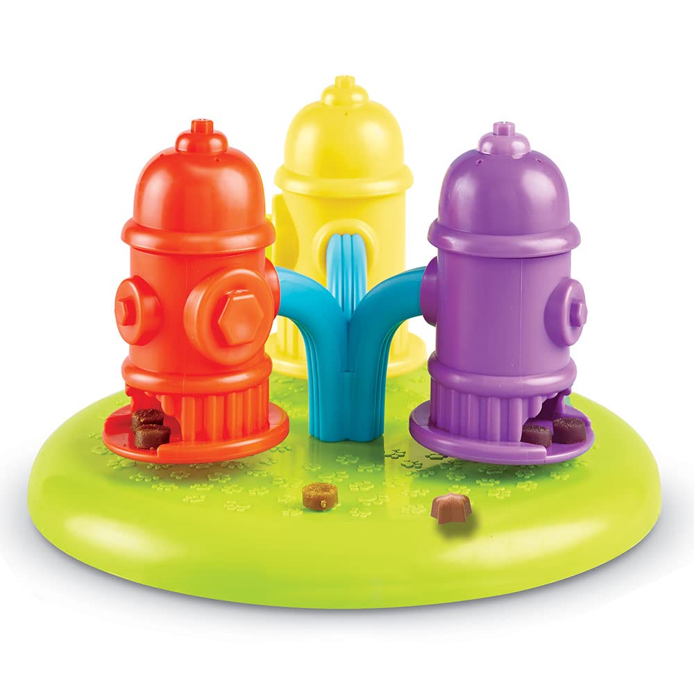 Brightkins Find Fire Hydrant Puzzle for All Dog Prevents Slow Nose Treat Authentic Treats! Breeds, Eating, Work, Hunting, LER9367,