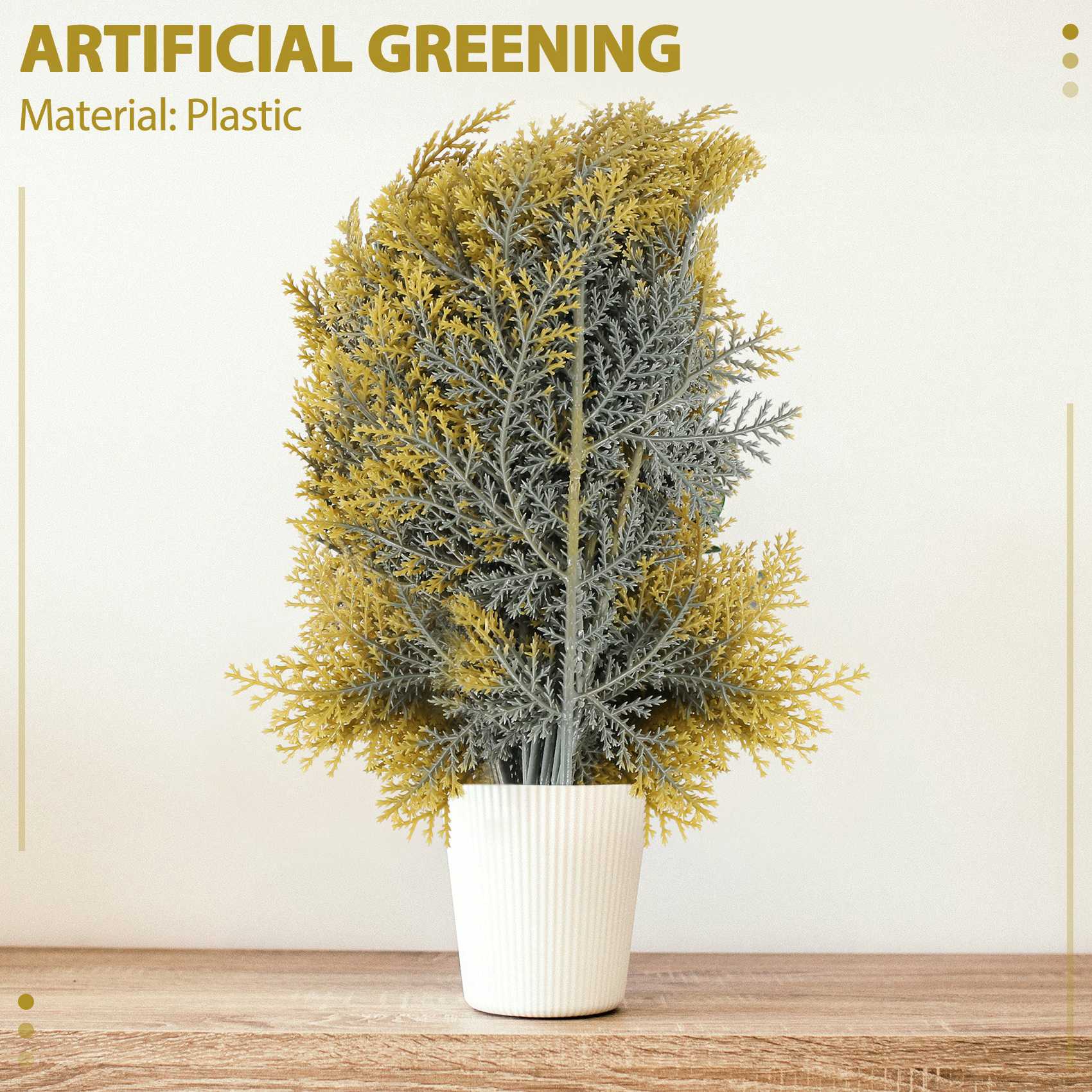 BHBL 20 Pcs Artificial Cedar Sprigs Faux Cedar Branches Cedar Stems Sprigs Picks DIY Accessories China Mainland