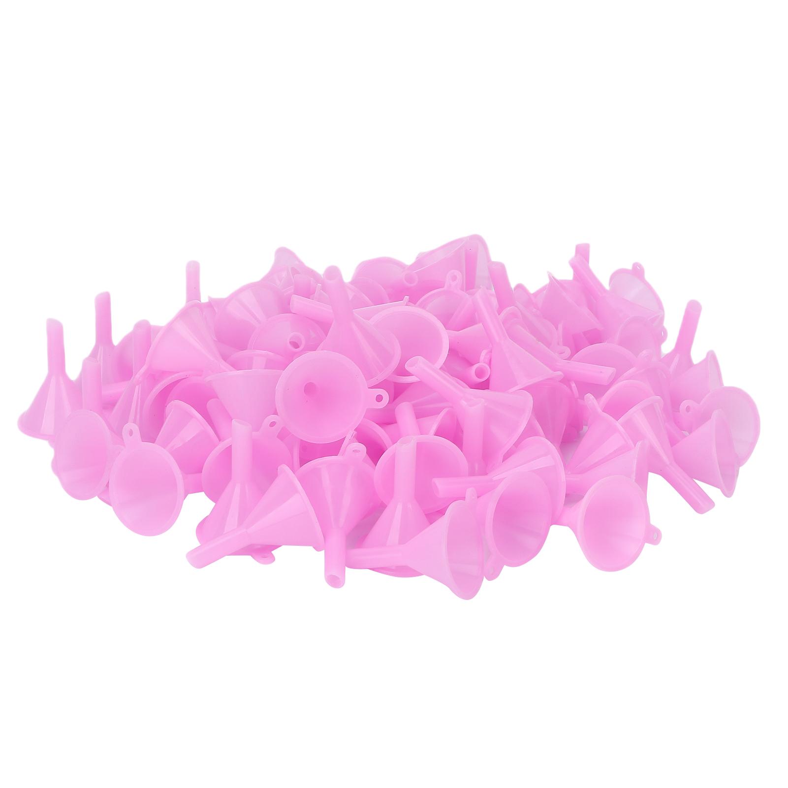 

100 шт. Пластиковая делительная воронка для духов, делительная воронка для тонеров и косметики Pink