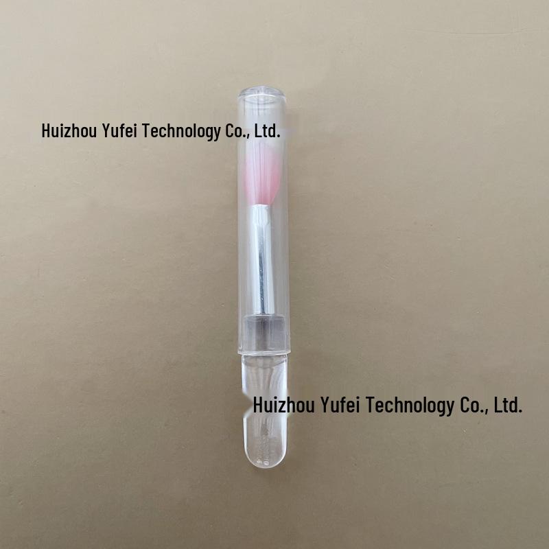 In-Stock Portable Dustproof Silicone Lip Brush with Lid