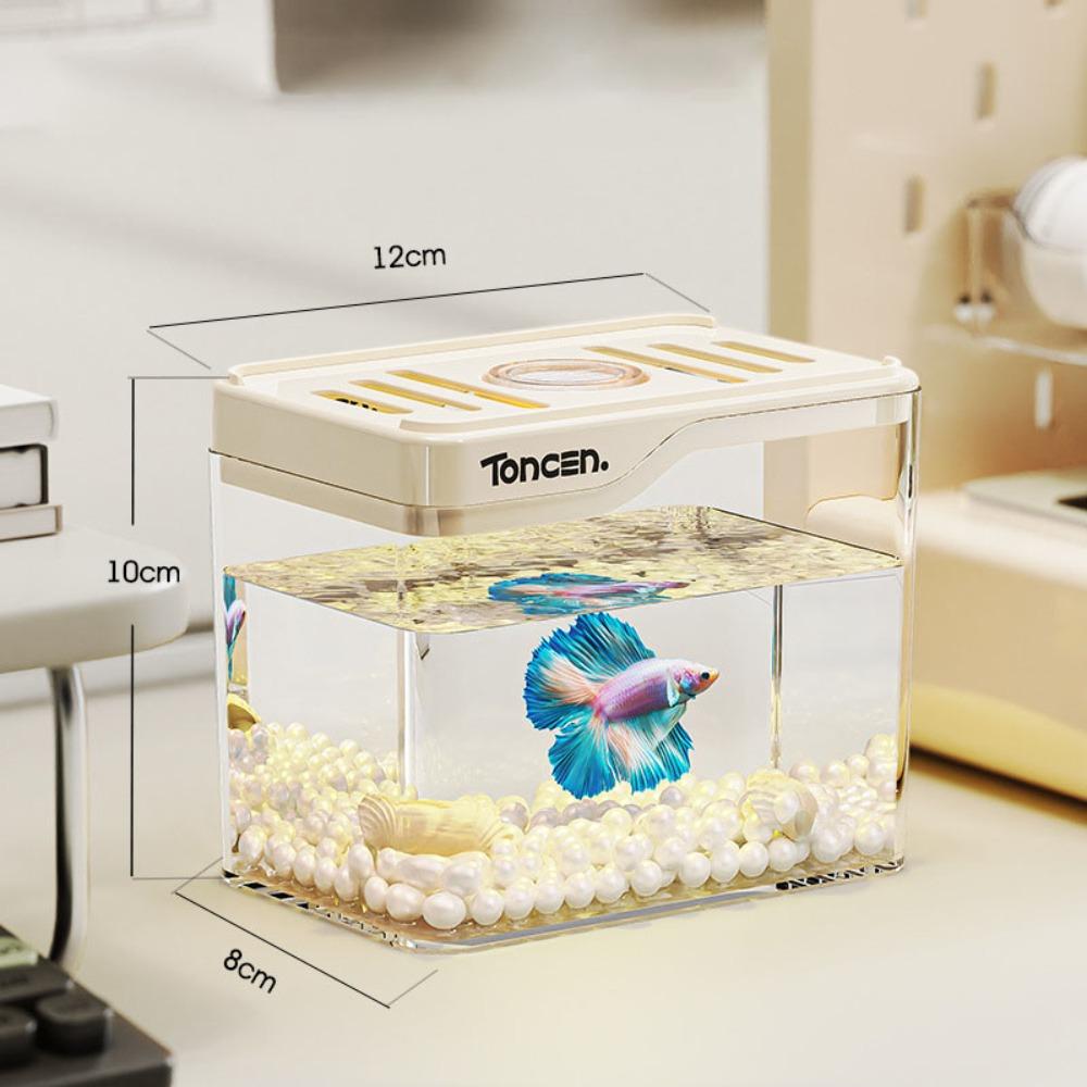 Resistant Falling Fish Tank Square Turtle Tank Ecologicals Tank  Ornamental Fish Decor