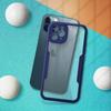 Protective Case - PROSHOP - for iPhone 12 Pro - 360° - Semi-rigid - Transparent Around Blue