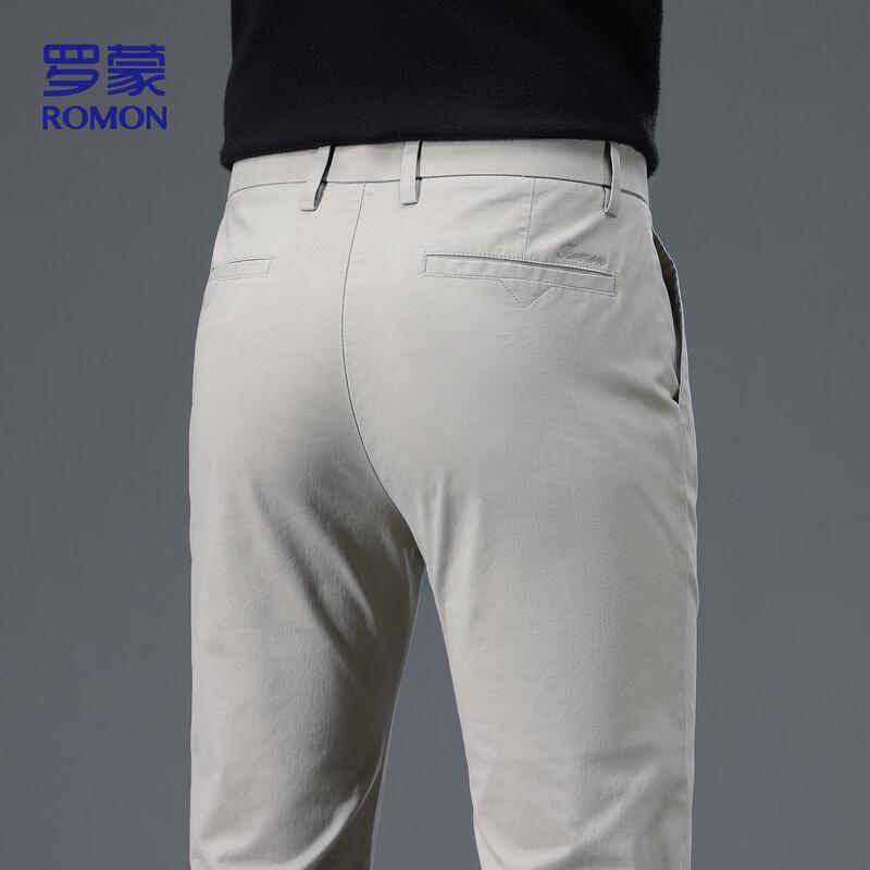 ROMON Men's Loose Straight Casual Pants LM608