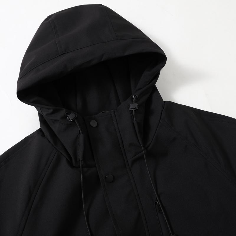 Plus Size 4XL-11XL Autumn Waterproof Trench Coat for Men Windbreaker Casual Long Sleeve Oversize Men's Jackets Hooded