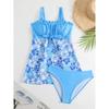 Womens Modest One-Piece Swimsuit With Padded Bust Support Slimming Fit Swimming Beach Pool