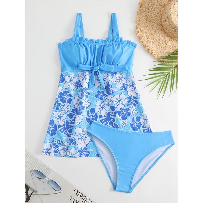 Womens Modest One-Piece Swimsuit With Padded Bust Support Slimming Fit Swimming Beach Pool