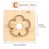 Sakura,Flower,Five-Pointed Stars Leather Die Cut, Steel Rule Punch Mold, DIY Metal Die Cutter Punch Crafts Kraft Tool(2.5-5.5cm)