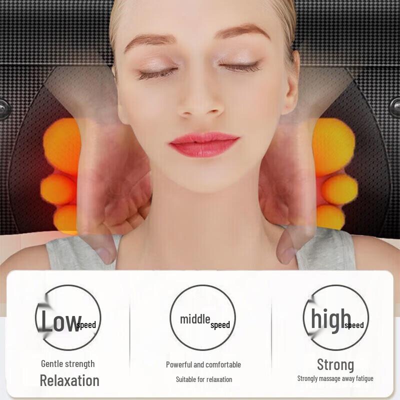 AUX Heated Neck and Back Massage Pillow