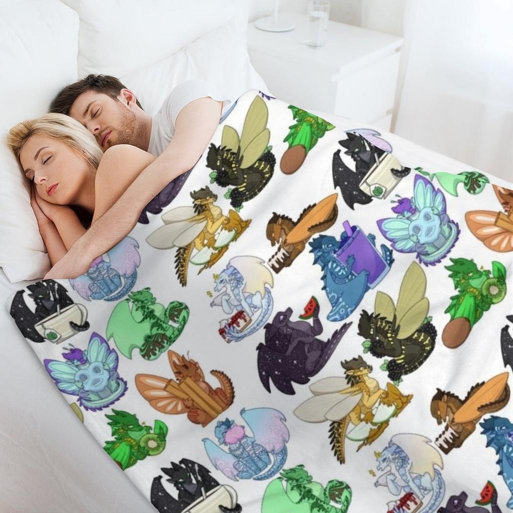 Wings of Fire with Foods Batch 2 Throw Blanket Kid'S Hair Giant Sofa Winter beds Blankets