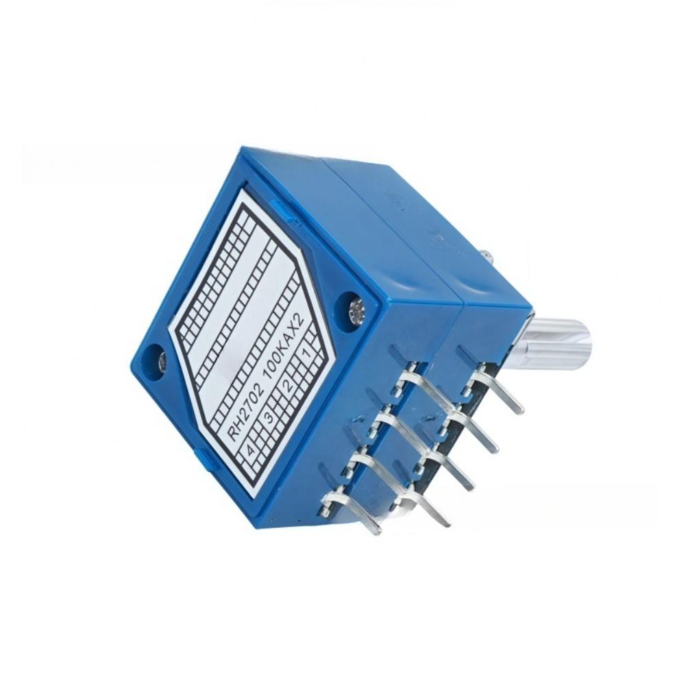 1pc RH2702 Resistance Stepping Dual-unit Channel Audio Volume Control Potentiometer For Hi-Fi Sound Systems