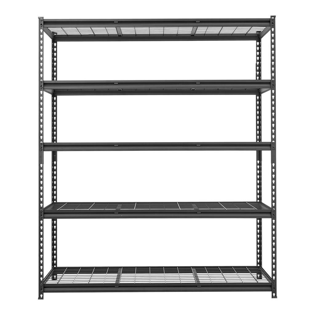 VEVOR Storage Shelves, 5-Tier 1361 kg Garage Shelving 153 x 61.2 x 181.3 cm, for Garage, Basement, Warehouse, Workshop
