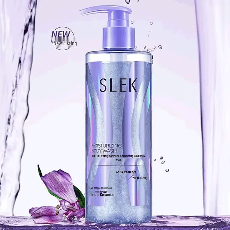 SLEK Увлажняющий гель для душа с водным блеском и мерцанием