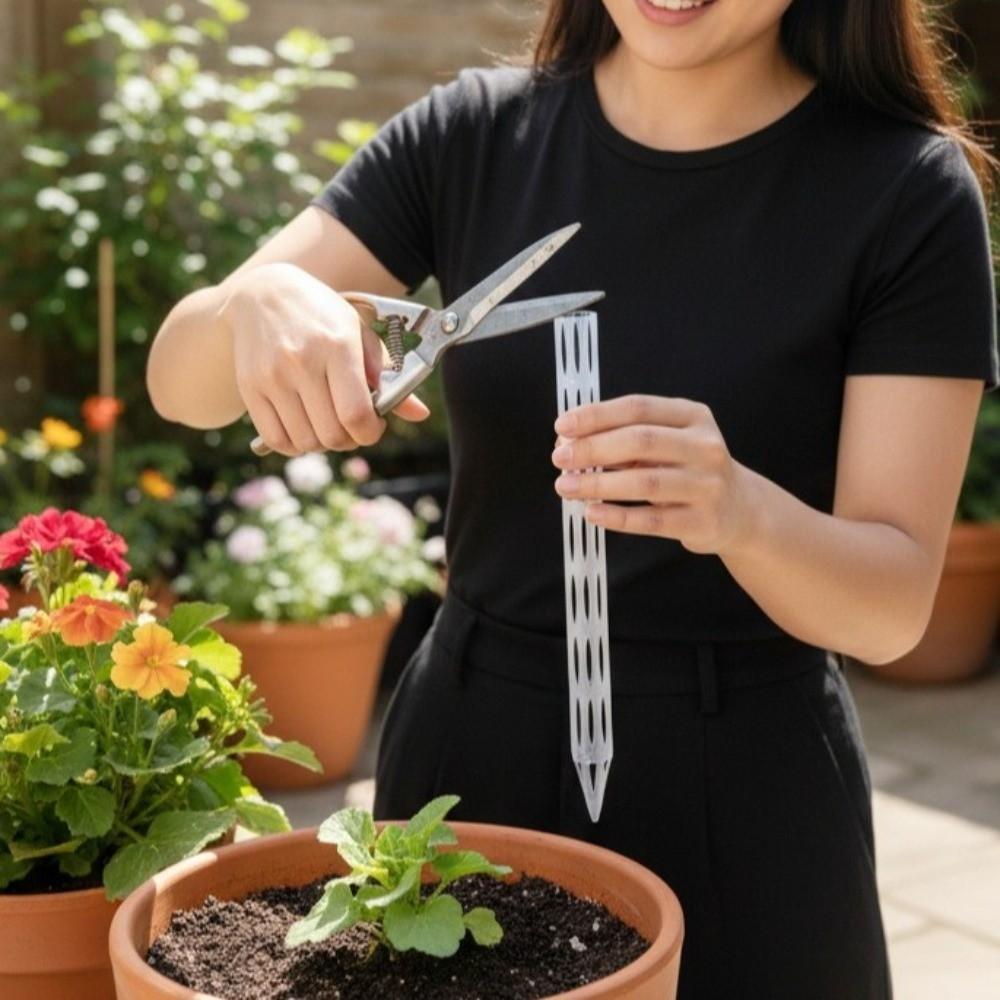10PCS Plastic Plant Drainage Pipes Transparent Plant Root Ventilation Potted Plants