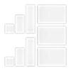9pcs Drawer Storage Box Clear Organization Makeup Drawer Storage Transparent for Beauty Supplies and Brushes