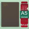 Retro Morandi A5 Spiral Notebook - Loose-Leaf Student Homework Notebook