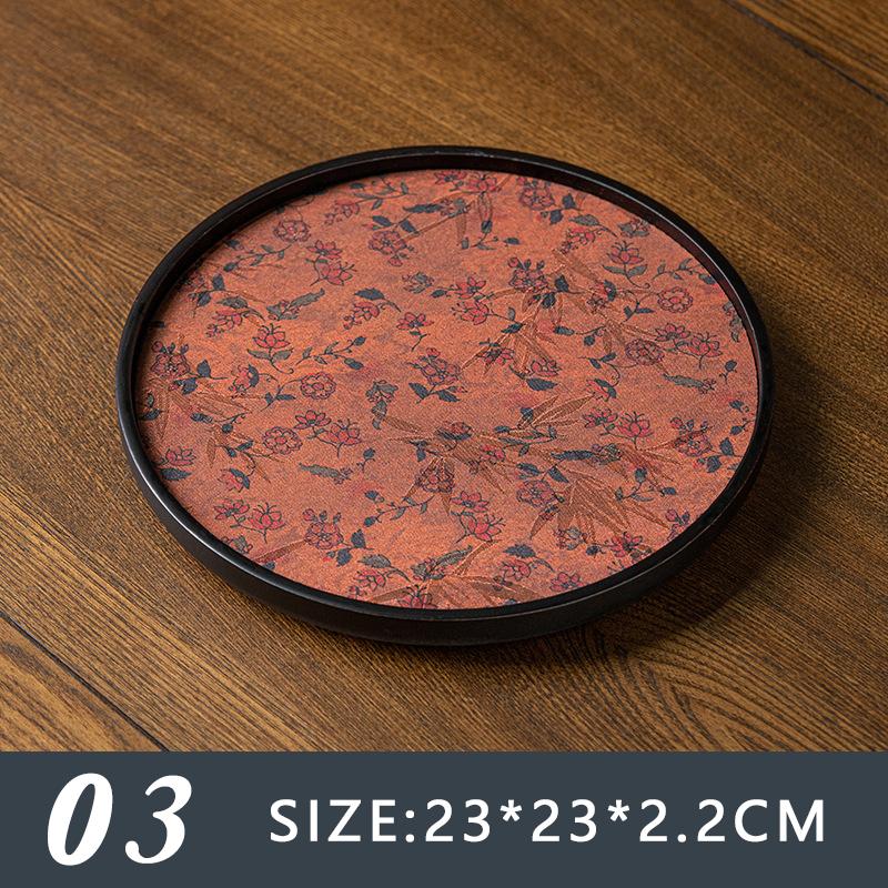 Retro Chinese Ancient Style Bamboo Tea Tray Ceremony Dry Bubble Tray Kung Fu Tea Ceremony Accessories Coffee Table Zen Tea Mat