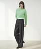 Ssikeoseun Mohair Blend Crop Knit Top - Green