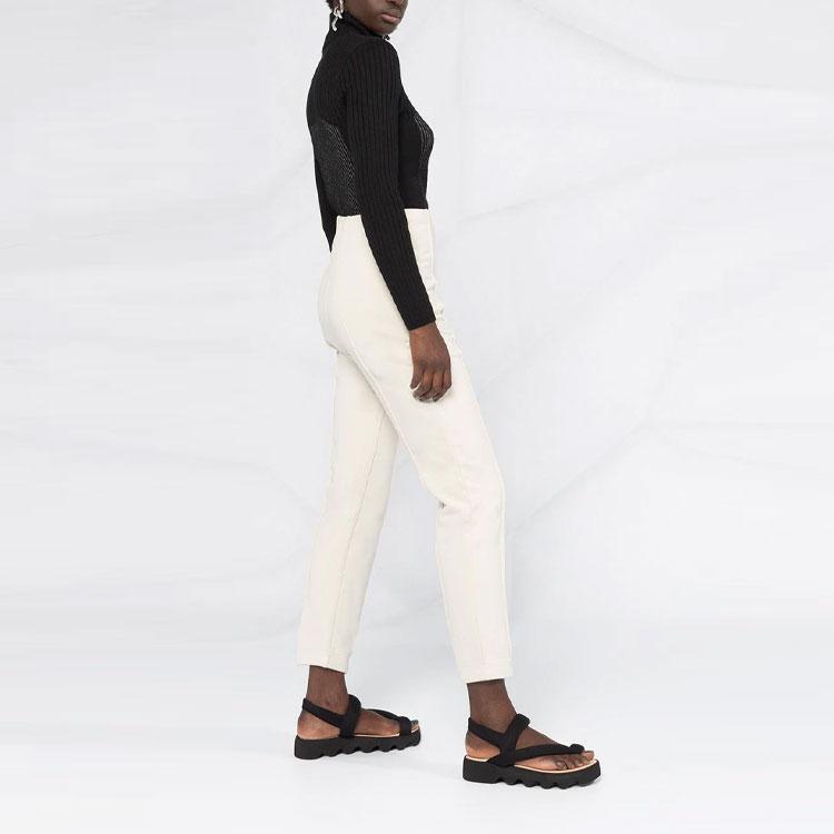 Y-3 FW21 Ribbed Hem Logo Zip High Neck Long Sleeve Pullover Sweater Women Sweater Black GK4397