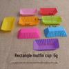 Stampi in Silicone Cuore Stella Rettangolo Rosa Muffin e Torta - 7CM