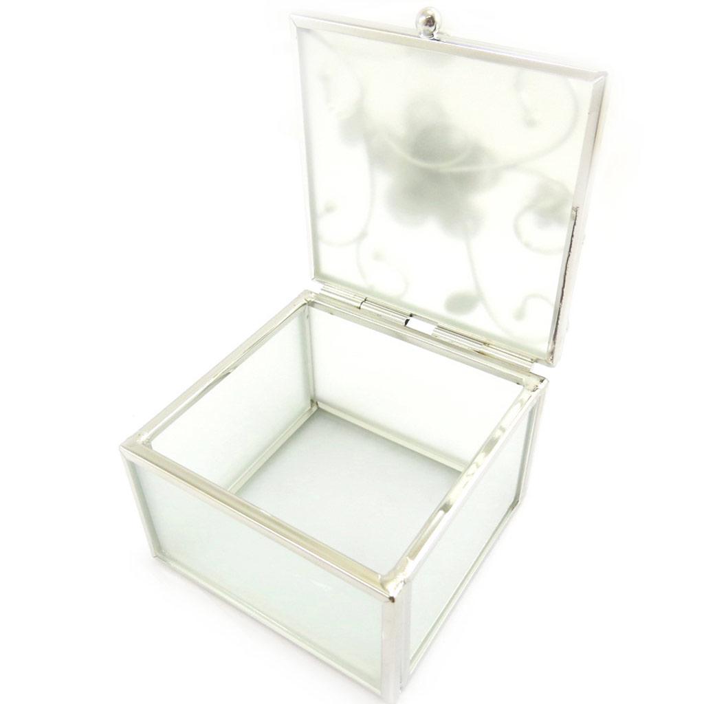 Les Trésors De Lily [L6490] - Purple 'Belle De Soie' Jewelry Box - 8x8x5 Cm