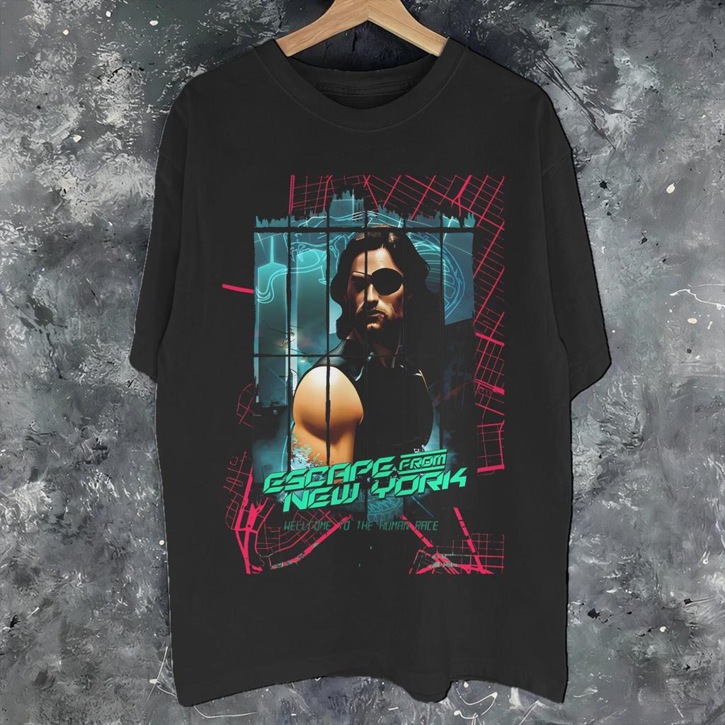 Unisex Unisex Fashion Escape From New York Snake Plissken Tee T Shirt Pure Cotton Tshirts Clothing