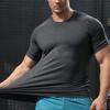 Men Gym Muscle Short Sleeve Breathable Sports Stretch Fitness Jersey Marathon Athletics Sweatshirts Basketball Training T-Shirts
