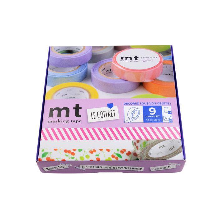 Masking Tape MT 1,5 cm Assortiment 9 pièces