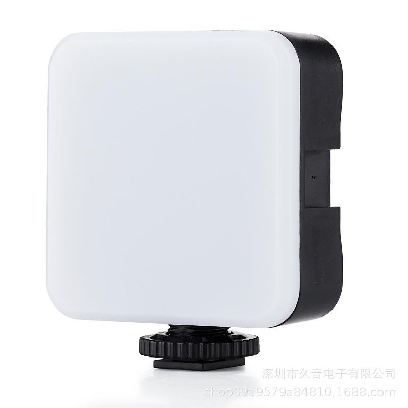 AY49 Mini Pocket Fill Light & Selfie Stand with LED Flash and Microphone Set